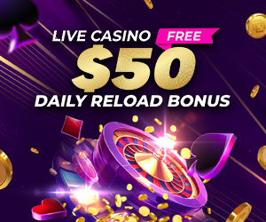 Casino 20% Daily Reload Bonus 50 USD