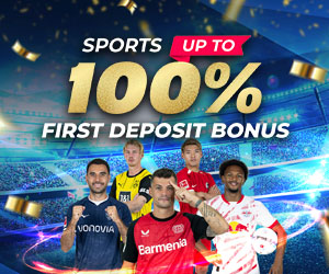 Sports up to 100% First Deposit Bonus