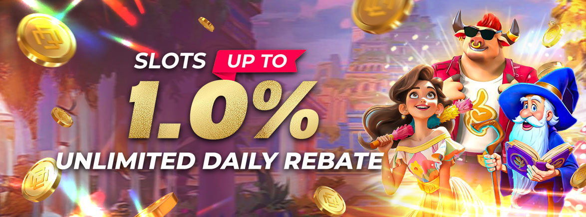 Slots 1% Unlimited Daily Rebate